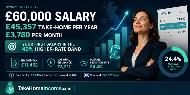 £60k After Tax UK (2026/27)