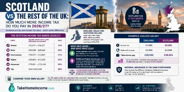 Scottish Income Tax vs England 2026/27